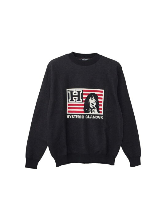 楽天市場】HYSTERIC GLAMOUR H AND STRIPESジャカード セーター  