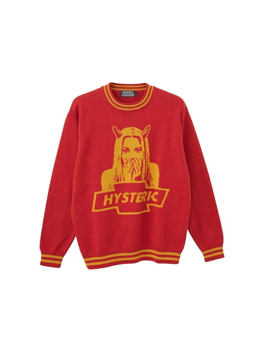 楽天市場】HYSTERIC GLAMOUR DEVIL MADE ME DO IT編込 セーター 