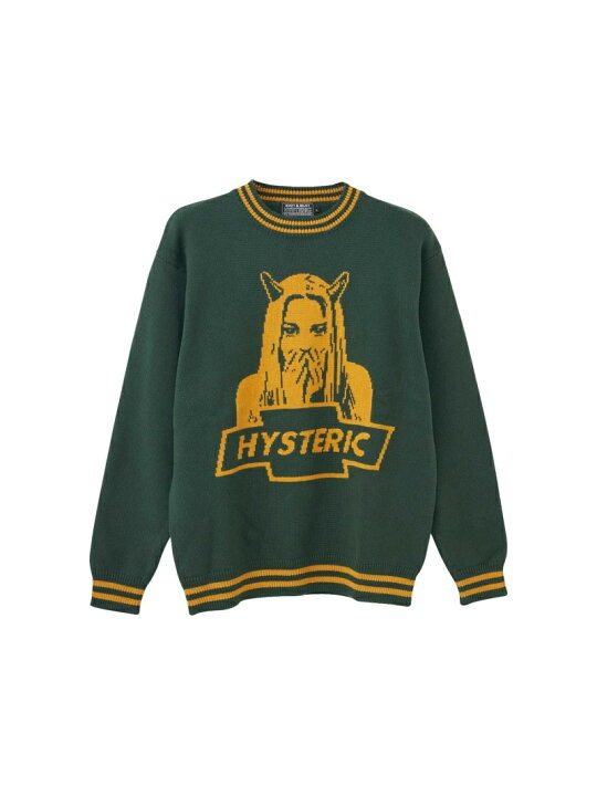 楽天市場】HYSTERIC GLAMOUR DEVIL MADE ME DO IT編込 セーター 