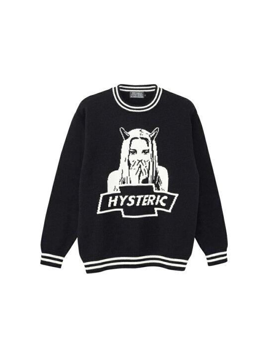 楽天市場】HYSTERIC GLAMOUR DEVIL MADE ME DO IT編込 セーター 