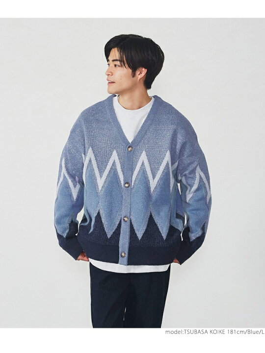 楽天市場】【SALE／25%OFF】coca (M)ダイヤ柄ニットカーディガン コカ 