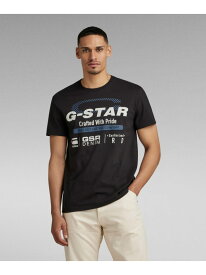 【SALE／30%OFF】G-Star RAW 【公式ショップ】OLD SKOOL ORIGINALS T-SHIRT/グラフィックブランドロゴT ジースターロゥ トップス カットソー・Tシャツ ブラック【RBA_E】【送料無料】