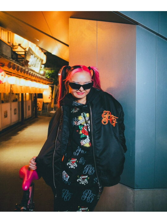 楽天市場】【SALE／20%OFF】GALFY 【GALFY】GALFYxEd HardyコラボMA-1 
