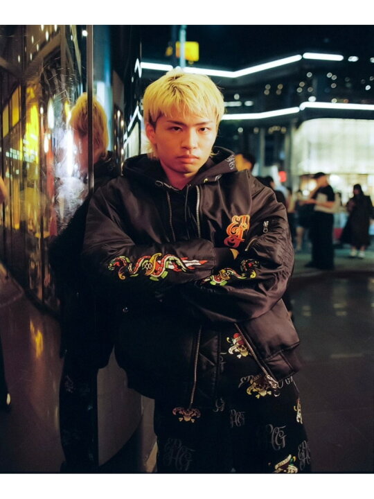 楽天市場】【SALE／20%OFF】GALFY 【GALFY】GALFYxEd HardyコラボMA-1 