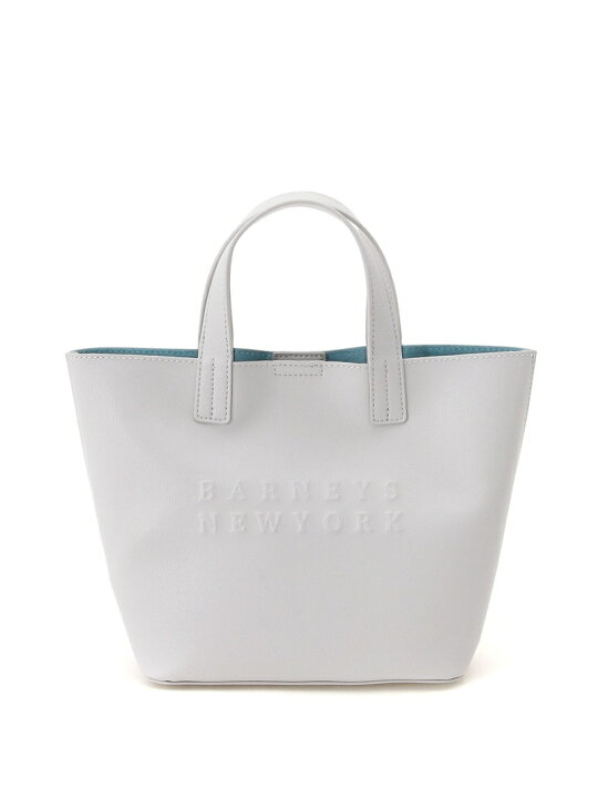 新品】BARNEYS NEW YORK シルバー ミニバッグ パンチングロゴ ワン 