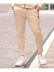 SB select LUXE/R フェイクスウェードパンツ シルバーバレット パンツ ジャージ・スウェットパンツ ブラック グレー ベージュ【送料無料】