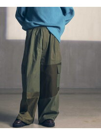 MAISON SPECIAL Prime-Wide Patchwork Vintage Clothes Cargo Pants メゾンスペシャル パンツ カーゴパンツ カーキ【送料無料】