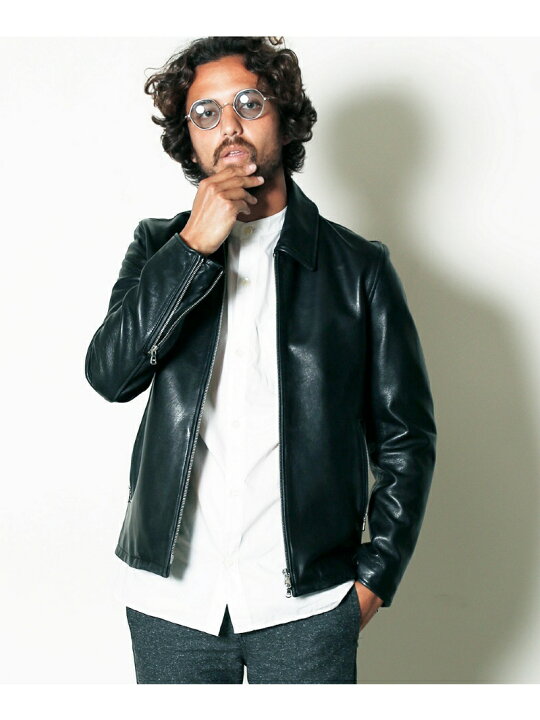 楽天市場】Magine SHEEP LEATHER ZIP SHIRTS BLOUSON マージン 