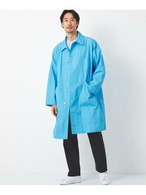 【SALE／70%OFF】UNITED ARROWS green label relaxing ウェザー マキニョンコート / ステンカラーコート -ウォッシャブル- ユナイテッドアローズ アウトレット ジャケット・アウター その他のジャケット・アウター ホワイト ブルー【RBA_E】