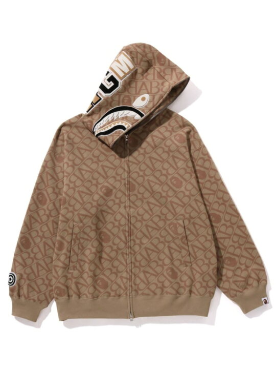 楽天市場】A BATHING APE SPORT MONOGRAM SHARK HOODIE ア ベイシング 