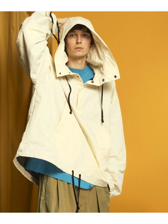 楽天市場】MAISON SPECIAL Washed Nylon Prime-Over Anorak Hoodie 