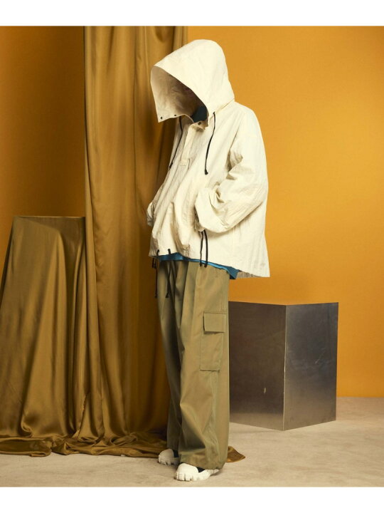 楽天市場】MAISON SPECIAL Washed Nylon Prime-Over Anorak Hoodie 