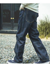 MR.OLIVE 15oz OLD SELVAGE DENIM /WASHED RELAX TAPERED JEANS ミスターオリーブ パンツ ジーンズ・デニムパンツ ブルー【送料無料】
