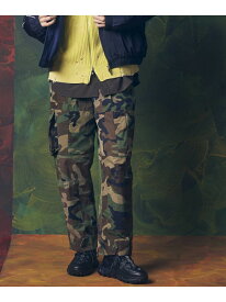 MAISON SPECIAL Patchwork Vintage Clothes Camouflage Wide Tapered Cargo Pants メゾンスペシャル パンツ カーゴパンツ ベージュ【送料無料】