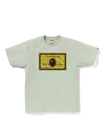 A BATHING APE BAPE CARD TEE ア ベイシング エイプ トップス カットソー・Tシャツ グリーン パープル【送料無料】