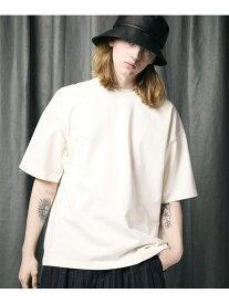 MAISON SPECIAL 13oz High Density Heavy-Weight Cotton Prime-Over Crew Neck T-shirt メゾンスペシャル トップス カットソー・Tシャツ グレー ブラック ホワイト