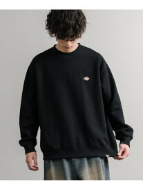 Rocky Monroe Dickies 裏起毛ワンポイントロゴワッペンクルーネック長袖スウェットトレーナー ロッキーモンロー トップス スウェット・トレーナー ネイビー ブラック ブラウン【送料無料】