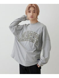 JUNRed PARAGRAPH/ARCH LOGO LONG SLEEVE TEE/NO.22/22SS ジュンレッド トップス カットソー・Tシャツ グレー ネイビー【送料無料】