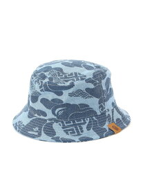 A BATHING APE ASIA CAMO DENIM HAT ア ベイシング エイプ 帽子 ハット ブルー【送料無料】