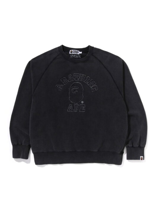 楽天市場】A BATHING APE WASHED FLEECE COLLEGE PATCH RELAXED FIT  
