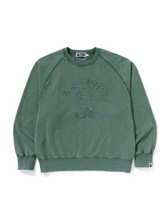 楽天市場】A BATHING APE WASHED FLEECE COLLEGE PATCH RELAXED FIT  