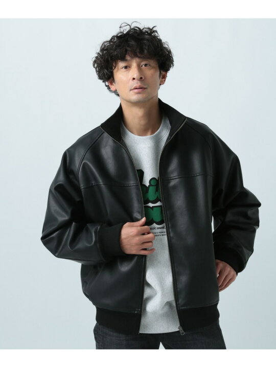 楽天市場】BAYFLOW フェイクレザートラックジャケット ベイフロー 