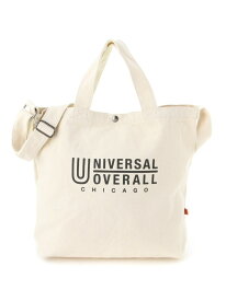 UNIVERSAL OVERALL (U)UNIVERSAL OVERALL/UNIVERSAL OVERALL SOUVENIR COTTON 2WAY TOTE ジャックローズ バッグ トートバッグ ホワイト
