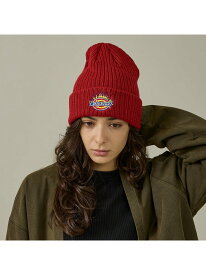 ABAHOUSE LASTWORD 【Dickies / ディッキーズ】EX FIRE LOGO KNIT WATC アバハウス 帽子 ハット ブラック レッド
