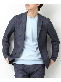 【SALE／20%OFF】NOLLEY'S goodman 《ビジカジ/セットアップ対応》ドットサッカーストレッチジャケット 25SS ノーリーズ ジャケット・アウター テーラードジャケット・ブレザー グレー ネイビー ブルー【RBA_E】【送料無料】