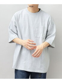 Goodwear USAコットン ポケット付き 半袖 Tシャツ / スーパービッグシルエット エー.エム.エス. トップス カットソー・Tシャツ グレー グリーン ブラック ホワイト ベージュ ブラウン カーキ ブルー