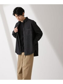 【SALE／20%OFF】NANO universe ライトオンスデニムシャツ 長袖 ナノユニバース トップス シャツ・ブラウス ネイビー ブラック ブルー【RBA_E】【送料無料】