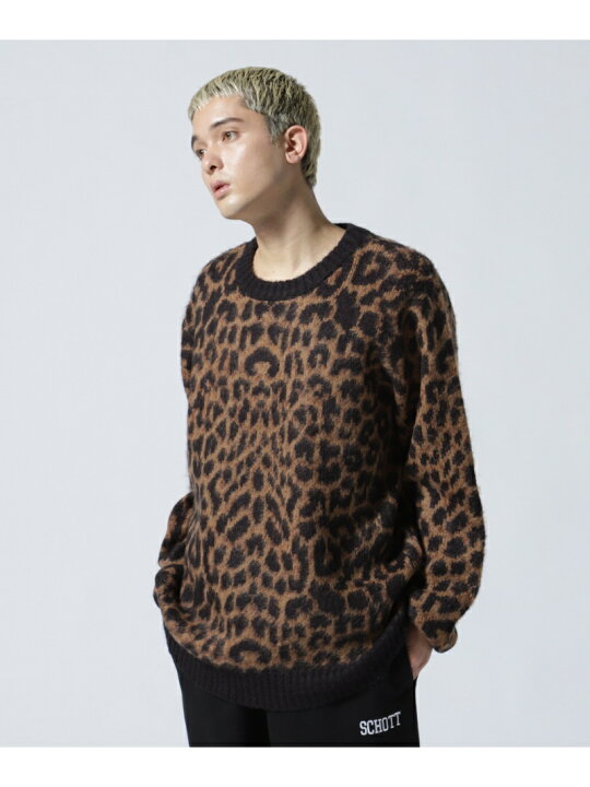 楽天市場】【SALE／50%OFF】Schott LEOPARD MOHAIR SWEATER/レオパード 