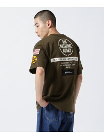 【SALE／20%OFF】AVIREX 《COLLECTION》AIR NATIONAL GUARD PATCH T-SHIRT / エアナショナルガード Tシャツ アヴィレックス トップス カットソー・Tシャツ グリーン ブラック ホワイト レッド【RBA_E】【送料無料】