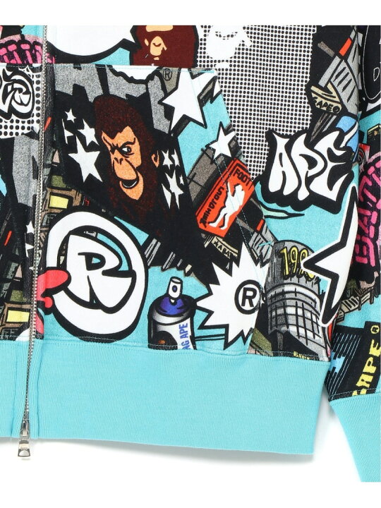 楽天市場】A BATHING APE COMIC ART SHARK ZIP HOODIE ア ベイシング 