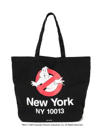 SHIPS SHIPS: GHOSTBUSTERS NEW YORK TOTE シップス バッグ トートバッグ ブラック ホワイト【送料無料】