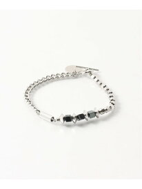 417 EDIFICE 【JIEDA / ジエダ】HEMATITE BRACELET フォーワンセブン エディフィス アクセサリー・腕時計 ブレスレット・バングル シルバー【送料無料】