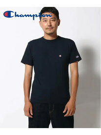 Champion Champion/(U)C3-P300 ベーシックTシャツ ハンドサイン トップス カットソー・Tシャツ ネイビー イエロー ホワイト グレー ピンク ブラック ブルー