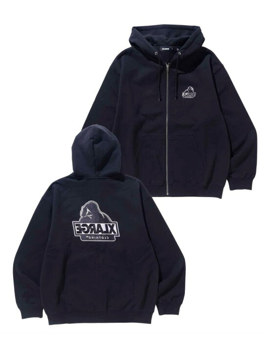 楽天市場】XLARGE BACKSIDE SLANTED OG ZIP HOODED SWEAT パーカー  