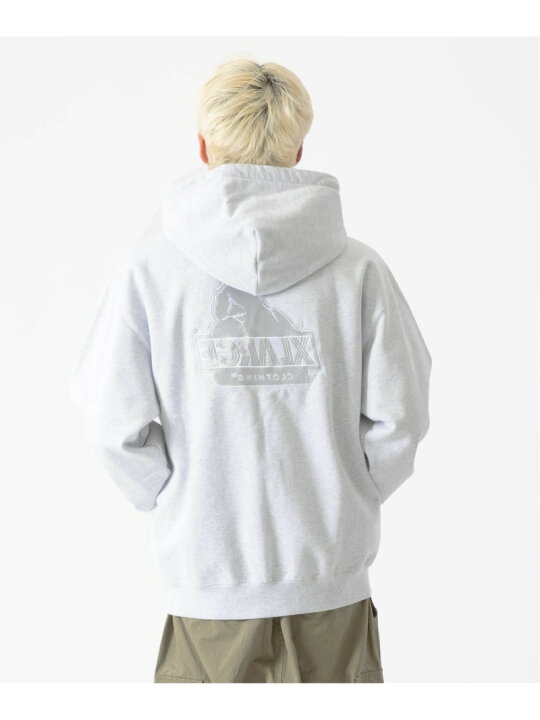 楽天市場】XLARGE BACKSIDE SLANTED OG ZIP HOODED SWEAT パーカー 