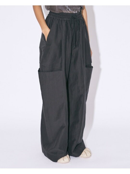 楽天市場】beautiful people linen cotton satin bow silhouette pants 
