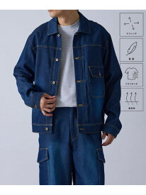 j.n.r.d チルジーンズブルゾン/セットアップ対応/軽量 ジュン スタンダード ピックス ジャケット・アウター ブルゾン・ジャンパー ネイビー ブルー【送料無料】