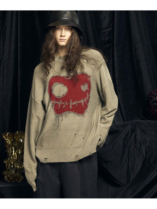 楽天市場】MAISON SPECIAL 「Halloween Apple」 Pigment Dyed Intarsia 