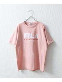 【SALE／10%OFF】FILA 高密度韓国風センターロゴプリントTシャツ ジップファイブ トップス カットソー・Tシャツ ホワイト カーキ ブルー ネイビー ピンク ブラック【RBA_E】