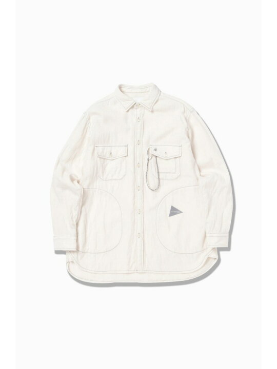 楽天市場】【SALE／40%OFF】and wander twill c/w LS shirt アンド 