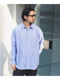 B:MING by BEAMS B:MING by BEAMS / ポリエステル ブロード レギュラーカラー シャツ ビーミング ライフストア バイ ビームス トップス シャツ・ブラウス ブルー【送料無料】