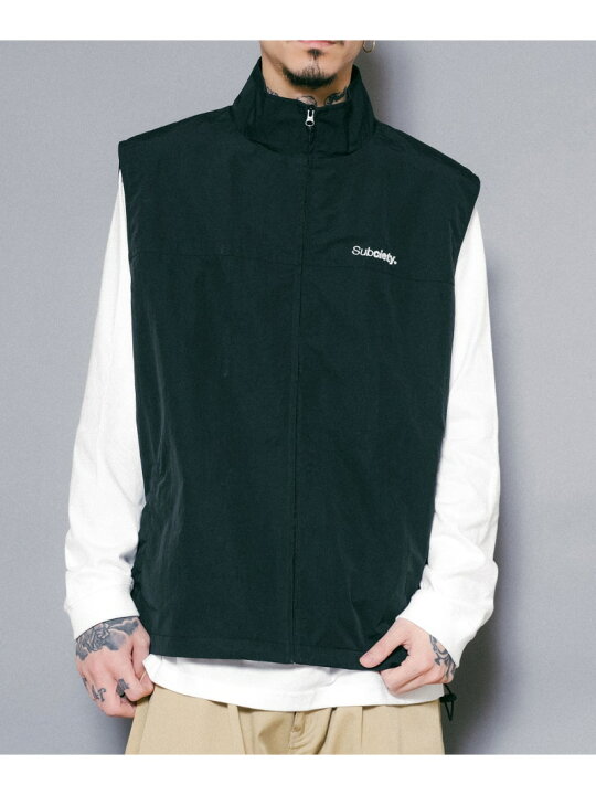 楽天市場】【SALE／40%OFF】Subciety STAND NECK VEST サブサエティ 