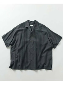【SALE／41%OFF】FREAK'S STORE Relax Fit リラックスフィット リネンレーヨン デザイン刺繍 キューバ シャツ 【限定展開】 25SS フリークスストア トップス シャツ・ブラウス ブラック グレー ネイビー ブラウン【RBA_E】