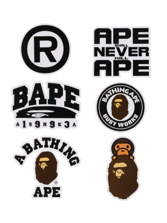 楽天市場】A BATHING APE BAPE STICKER SET ア ベイシング エイプ  
