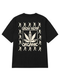 HUF ORGANIC GROW HEMP S/S TEE HUF ハフ Tシャツ ハフ トップス カットソー・Tシャツ ブラック ベージュ【送料無料】