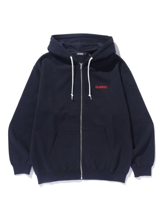 楽天市場】XLARGE STANDARD LOGO ZIP HOODED SWEATSHIRT エクストラ 
